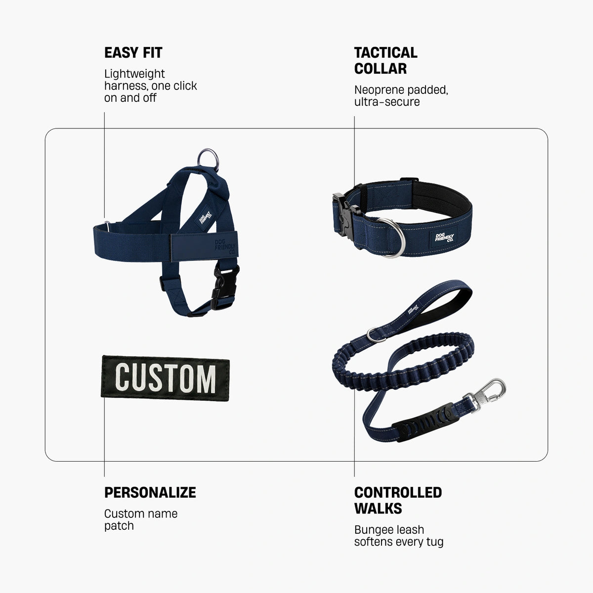 Dog Lovers Pack - Premium Navy Blue