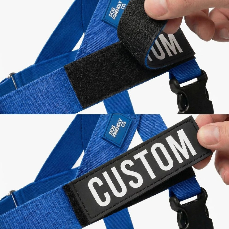 Personalised Dog Harness - Classic Blue