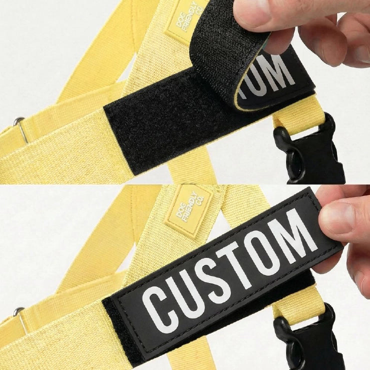Personalised Dog Harness - Yellow