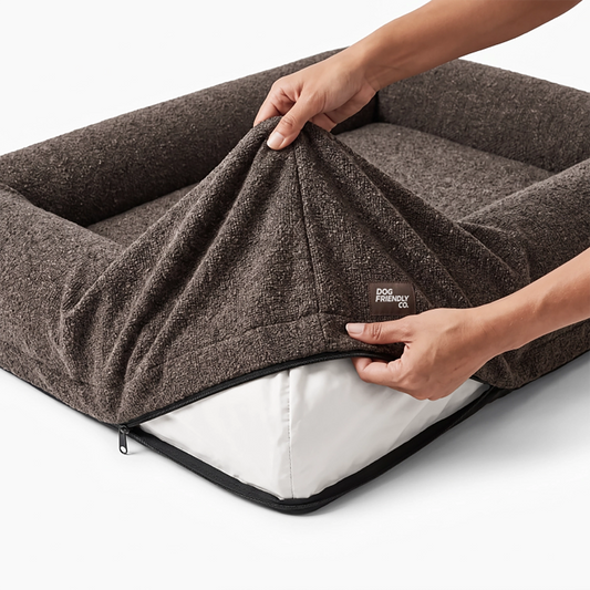 Bouclé Bed Replacement Cover - Brown Bouclé