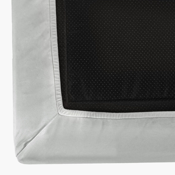 Velvet Easy Fit Dog Bed Cover - Grey