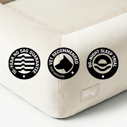 Premium Orthopedic Memory Foam Dog Bed - Beige (Small) (LP)