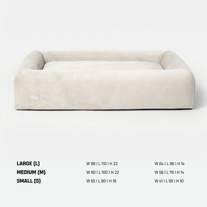 Premium Orthopedic Memory Foam Dog Bed - Beige (Medium) (LP)