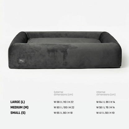 Premium Orthopedic Memory Foam Dog Bed - Charcoal (Small) (LP)