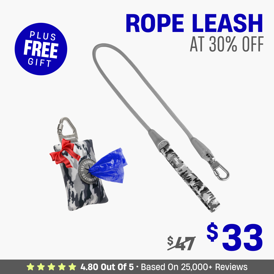 Get Leash at 30% OFF + FREE Poop Bag Holder