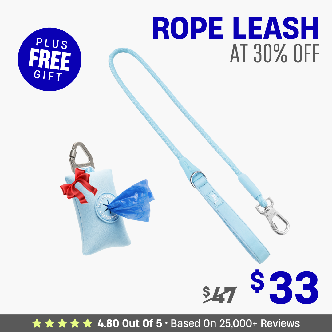 Get Leash at 30% OFF + FREE Poop Bag Holder