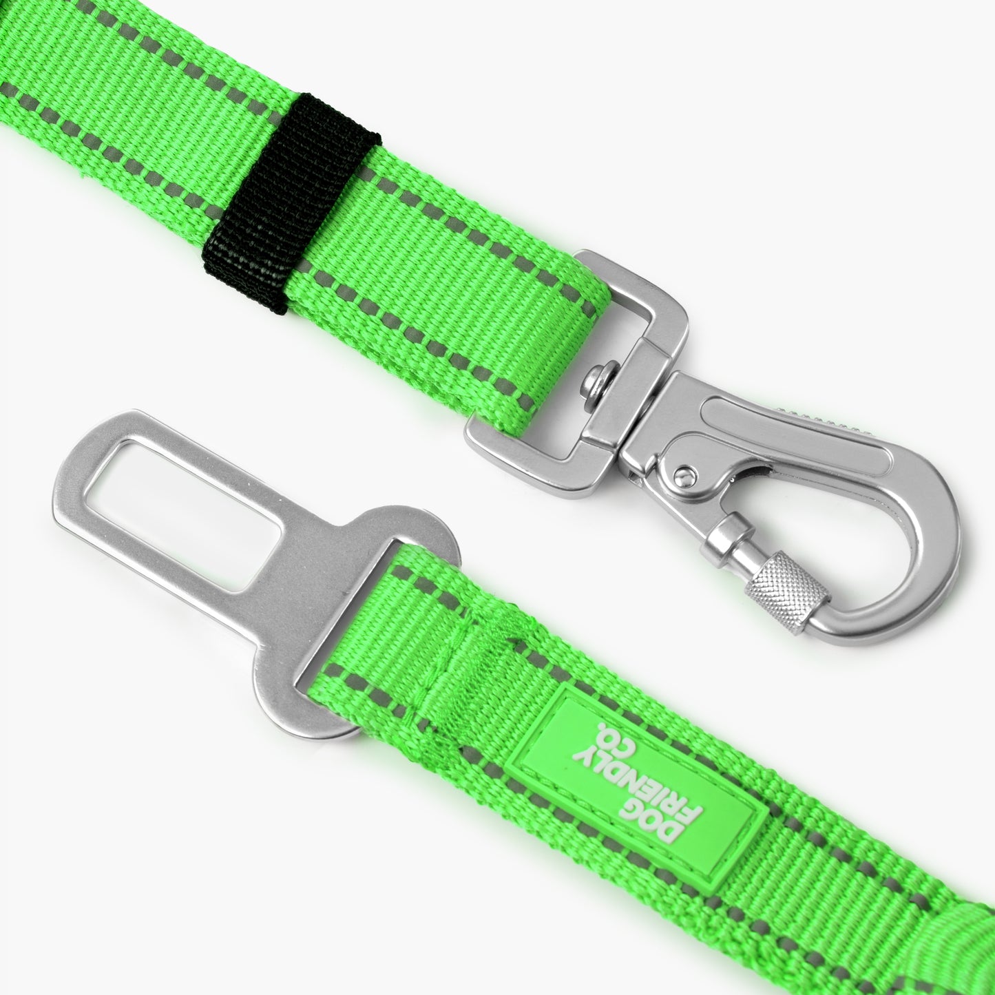 Dog Seat Belt - Neon Green
